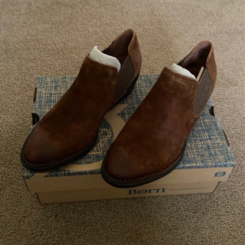 Born Dallia Rust booties